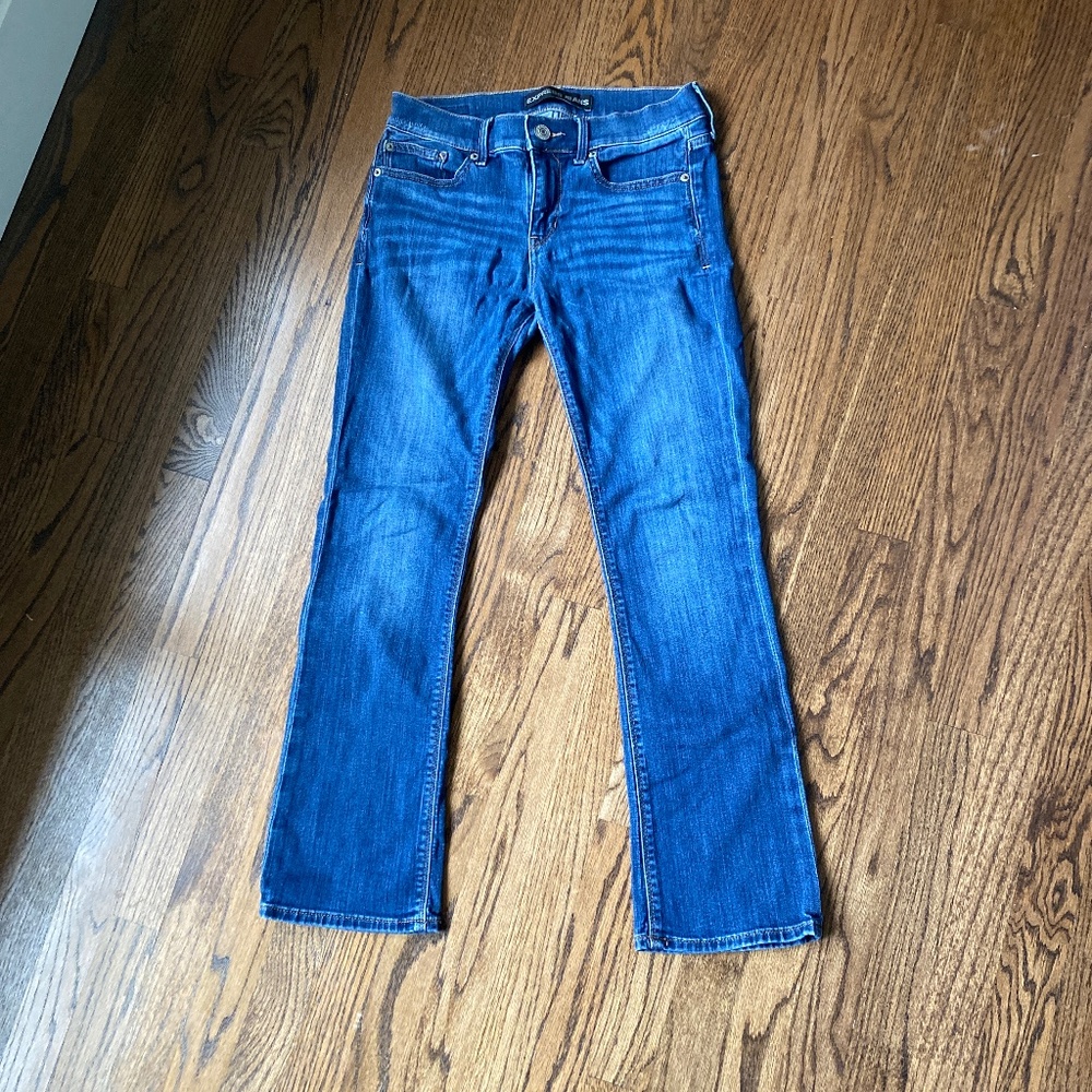 Express Barely Boot Midrise Jeans